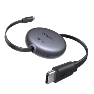 Câble USB-C rétractable UGREEN 100W, cordon de charge et de données USB-C pour <span class=keywords><strong>iPhone</strong></span> 17/16/<span class=keywords><strong>14</strong></span>, MacBook Pro/Air, Galaxy S25/S25/S24 - Product Image 1