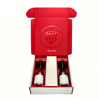 Boîte à vin personnalisée 3 6 bouteilles, boîtes à vin pliables de luxe, emballage cadeau avec logo personnalisé