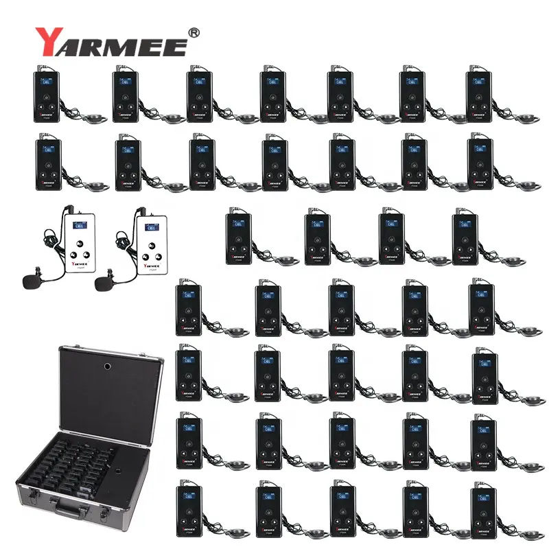 YARMEE sistema de áudio de guia turístico de ônibus sem fio multilíngue para viagens e igrejas, interpretação simultânea de reuniões