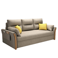 Sofá Cama Convertible Multifuncional Manual de 3 Plazas, Sofá Plegable Moderno para Dormir, Sofá Cama Plegable para Hotel o Villa