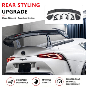 Aileron de coffre arrière en fibre de carbone sèche style AD Swan Neck pour Toyota GR Supra A90 A91 MK5 2019+ - Product Image 5