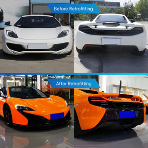 Kit carrosserie pour McLaren MP4-12C, modification et amélioration 2011-2014 : pare-chocs avant 650S, capot moteur, ailes, pare-chocs arrière, garde-boue. - Product Image 2