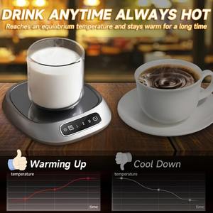 Posavasos USB con Calefacción para Bebidas, 3 Ajustes de Temperatura, Recordatorio Inteligente de Bebidas, Material ABS, Ideal para el Hogar/Oficina, para Bebidas Calientes - Product Image 5