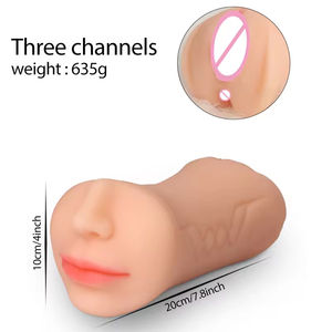 3-in-1 Männer Sexspielzeug Taschenvagina Masturbationsbecher Erotikprodukte Anal Mund Realistisches TPE 100% Wasserdichtes Vagina-Sexspielzeug - Product Image 6