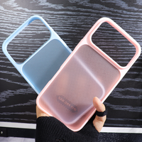 Nouvelle Coque de Téléphone Translucide Givrée à Texture Nid d'Abeille pour iPhone 17 18 Pro Max, Antichoc et Anti-Traces de Doigts