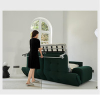 Sofá Cama Convertible, Sofá Plegable, Sofá Cama Elegante, Camas de Hotel, Sofá Cama Verde