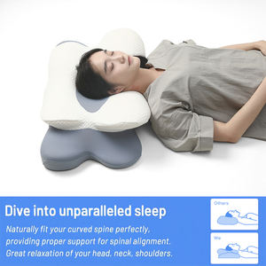 Expédition de porte à porte petit <span class=keywords><strong>oreiller</strong></span> compensé <span class=keywords><strong>anti</strong></span>-<span class=keywords><strong>ronflement</strong></span> <span class=keywords><strong>meilleur</strong></span> vendeur <span class=keywords><strong>oreiller</strong></span> orthopédique avec mousse à mémoire de forme avec housse lavable - Product Image 4