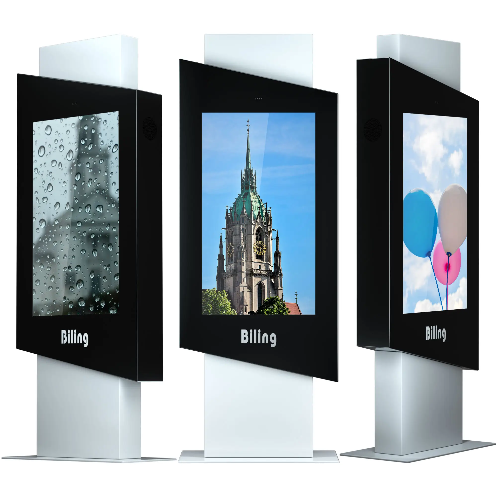 43 pulgadas impermeable IP65 soporte de piso al aire libre interactivo digital signage/quiosco de la publicidad