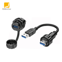 Conectores de plástico industriales a prueba de agua E-Weichat serie IP67/IP68 con conector de datos USB DE GÉNERO macho/hembra
