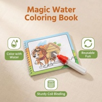 Livre de dessin à l'eau magique personnalisé pour enfants, recyclable, sûr et écologique, avec motifs de dessins animés