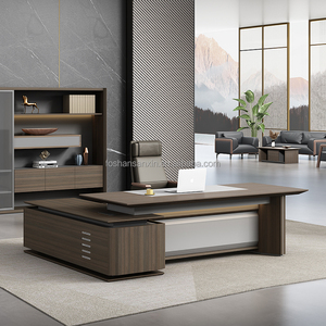Scrivania da ufficio allungabile semplice e moderna di lusso leggero per uso di classe singola <span class=keywords><strong>del</strong></span> responsabile della casa per lo spazio privato <span class=keywords><strong>del</strong></span> presidente o <span class=keywords><strong>del</strong></span> <span class=keywords><strong>capo</strong></span> - Product Image 1