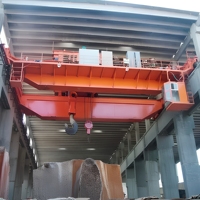 Pont roulant électrique à double poutre 10t 20t 50t, grue à double chariot pour atelier