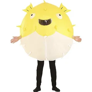 Inflatable dành cho người lớn Inflatable cá nóc trang phục Halloween thiết kế tùy chỉnh Inflatable Linh Vật Trang phục