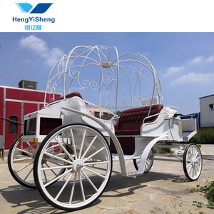 OEM New Royal Sightseeing Horse <b>Cart</b> Princess Cinderella Horse-Drawn Electric Carriage 4 Steel Wheels Special Transportation - Product Image 2