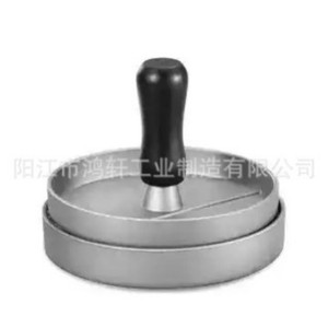 Prensa Redonda de Aluminio Fundido para Hamburguesas, Molde Manual para Carne, Herramienta de Cocina para Hacer Hamburguesas de Res y Camarones, Tamaño de 4 Pulgadas - Product Image 2