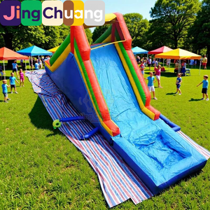 Château gonflable d'extérieur, lit de saut pour enfants d'intérieur, combinaison toboggan et trampoline, équipement de divertissement, usine de commerce extérieur - Product Image 1