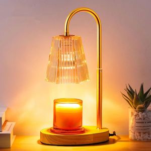 Oshine Lampe Chauffe-Bougie Électrique en Verre Effet Fondant pour Aromathérapie et Parfum d'Ambiance Chambre - Product Image 4