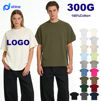 T-shirts en coton épais 300 g/m² pour hommes, coupe oversize à épaules tombantes, et t-shirts personnalisés pour femmes avec logo – Collection Designer