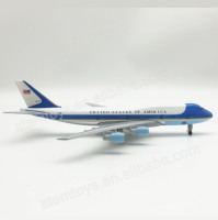 Modèle d'avion d'affichage en alliage métallique unisexe de 20 cm, inspiré de l'Air Force One B747, avec support, options OEM