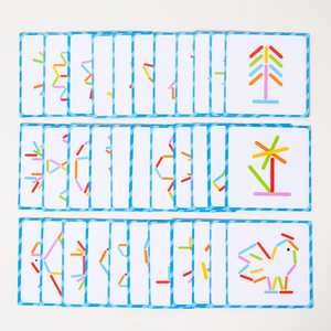 Nouveau jouet éducatif en bois : puzzles en bâtonnets de crème glacée, jeu de correspondance de formes DIY, entraînement à la réflexion, bâtonnets arc-en-ciel - Product Image 6