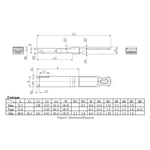 200G QSFP56 SR4 850nm 100M QSFP 모듈을 MPO-12 멀티 모드 광 트랜시버