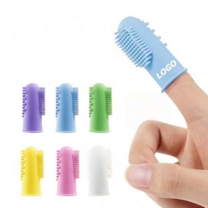 Pet Silicone Finger Toothbrush,Soft Finger Toothbrush for Pet Oral Care, Anti Cavity Dental Cleaning <b>Kit</b> for Promotional Gifts - Product Image 1