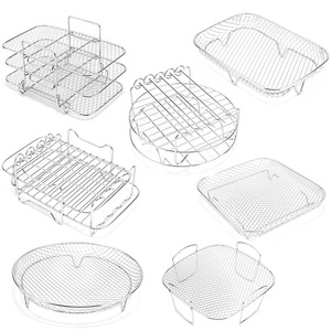 Ensemble de grilles en acier inoxydable multi-niveaux, outils de cuisson en maille pour usage extérieur - Product Image 1
