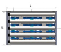 Nouvelle unité de levage et de transfert pop-up avec système de manutention programmable de palettes/caisses pour entrepôt intelligent