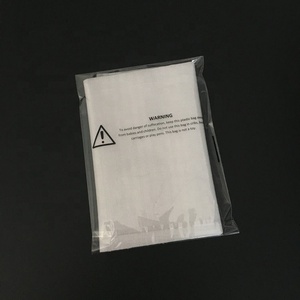 Custom Cellophane Polybag Packaging Clear Plastic Opp Poly Bag with Suffocation Warning Bags