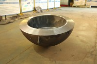Cabeza Semiesférica Plateada SA516 de Pared Gruesa de 80 mm con Sello ASME U para Recipientes de Almacenamiento de Alta Presión para Balasto Marino