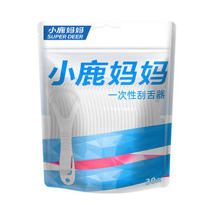 Grattoir à langue jetable Little Deer Mommy, nettoyeur de langue, 30 pièces/sac, soins bucco-dentaires, en stock, brosse grattoir à langue - Product Image 3