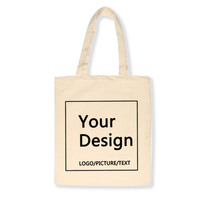 Sac fourre-tout en toile de lin personnalisable pour femmes sacs d'épicerie personnalisés en coton écologique avec motif de dessin animé pour les promotions