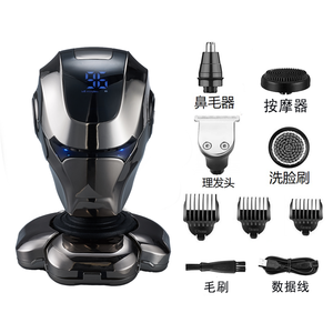 VOAUN-Tête de Rasage Électrique Intelligente, <span class=keywords><strong>Coiffeur</strong></span> <span class=keywords><strong>Chauve</strong></span> avec Lame en Acier Inoxydable <span class=keywords><strong>pour</strong></span> Application de Voiture Domestique - Product Image 2