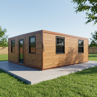 Casa Contenedor Prefabricada Expandible TOPPRE Completa de 20 pies/40 pies, Casa Modular de Acero Galvanizado con Cocina y Dormitorio para Villa