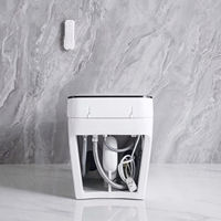WC intelligent pour usage domestique avec siège chauffant, séchoir à air, lavage ultra-doux et bidet intégré pour salle de bain