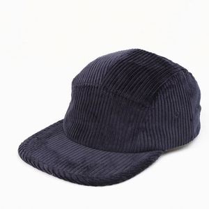 Casquette de baseball vintage en velours côtelé imperméable de haute qualité à 7 panneaux, avec boucle double boutonnage, style sportif, couleur unie, visière plate - Product Image 4
