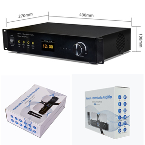 Amplificador de Red Estéreo de 4 Zonas y 16 Canales, 50W, con WiFi y USB <span class=keywords><strong>para</strong></span> Música en Línea, Compatible con Cine en Casa y Uso Profesional - Product Image 2