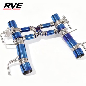 Sistema de Escape RVE de Aleación de Titanio con Válvula para <span class=keywords><strong>Ferrari</strong></span> F8 GTB Spider F142MFL 2019+ 3.9T <span class=keywords><strong>V8</strong></span> F430 F12 F8 - Product Image 6