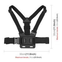Ceinture de Fixation Corporelle 5 en 1 Portable pour Caméra, Sangle de Poitrine Réglable avec Support Téléphone