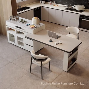 Đa chức năng Nakajima tích hợp Rock tấm bàn ăn phong cách mới Thanh Nhà cho căn hộ nhỏ Kính thiên văn bàn ăn - Product Image 4