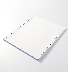 Papier autocopiant NCR 2 plis en gros pour imprimantes matricielles, papier bleu de qualité A, longue durée de vie, formulaires continus - Product Image 1