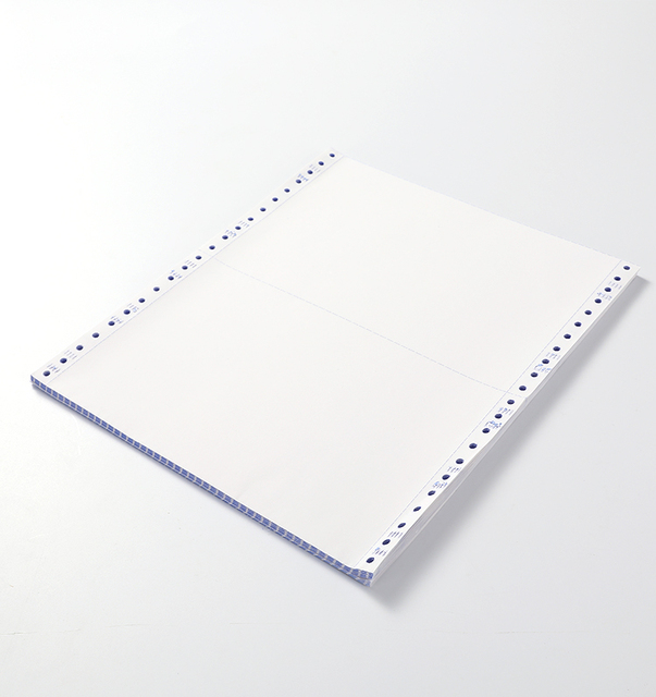 Wholesale 2-Ply Carbonless NCR Paper for Dot Matrix Printers Blue Copy Paper Grade a Long Life Continuous Forms