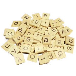 HY Wooden <strong>Alphabet</strong> <strong>S</strong> Crabbles Tiles A-Z (All Letters Included) Capital Mixed Letters Lowercase Letters Numbers 1.8x2cm for - Product Image 4
