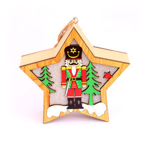 Christmas decorations, walnut soldier wooden <b>light</b>-<b>up</b> ornaments, Christmas <b>tree</b> ornaments, Christmas gifts - Product Image 5