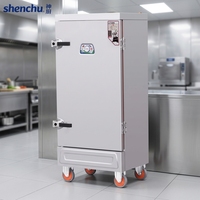 Chariot de cuisson à la vapeur électrique portable en acier inoxydable, 8 niveaux, économie d'énergie, garantie 1 an, pour restaurant et cantine