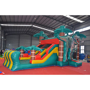 Castillo Inflable Gigante de Dibujos Animados para Interiores/Exteriores, Tobogán Acuático, Piscina, Material de PVC, Garantía de 2 Años, Logotipo Personalizado Gratuito, Económico - Product Image 2