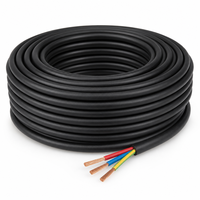 Câble d'alimentation industriel flexible H05VV-F, norme européenne, 300/500V, PVC, multiconducteurs, cuivre sans oxygène, CE CPR, pour usage domestique