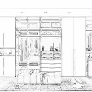 Placard moderne Santopova : conception intégrée de rangement et d'angle de détente - Product Image 5
