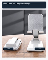 Support de téléphone et tablette en alliage d'aluminium, stable, réglable, pliable, universel, pour bureau, vente chaude