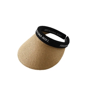 Chapeau <span class=keywords><strong>pare</strong></span>-<span class=keywords><strong>soleil</strong></span> pour femme, protection solaire, protection UV, chapeau en paille tressée, chapeau à calotte ouverte pour femme, chapeau <span class=keywords><strong>de</strong></span> paille d'été - Product Image 2